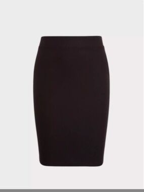 Midi Studio Luxe Ponte Pencil Skirt Size 2